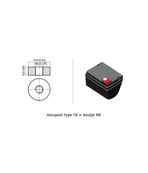 VRLA-LP 12 volt 33.0 ah LP12-33 Accu Holland