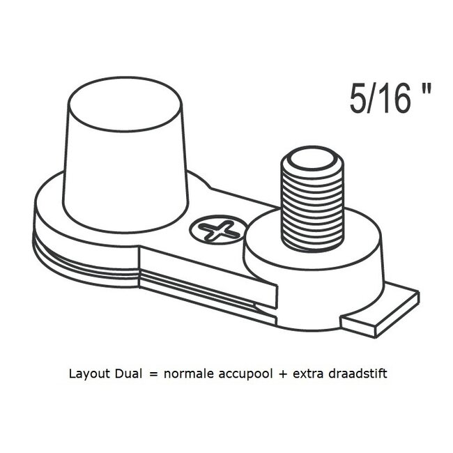 Dynac Semi tractie accu 12 volt 75ah Type 24DC SMF