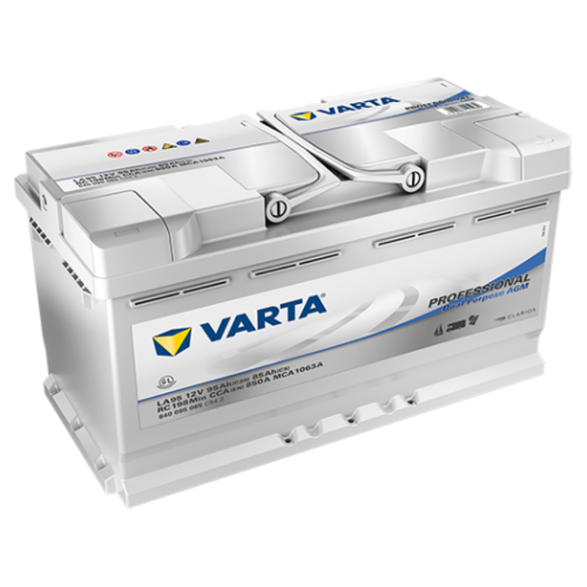 Varta LA95 AGM accu 12 volt 95 ah Dual Purpose