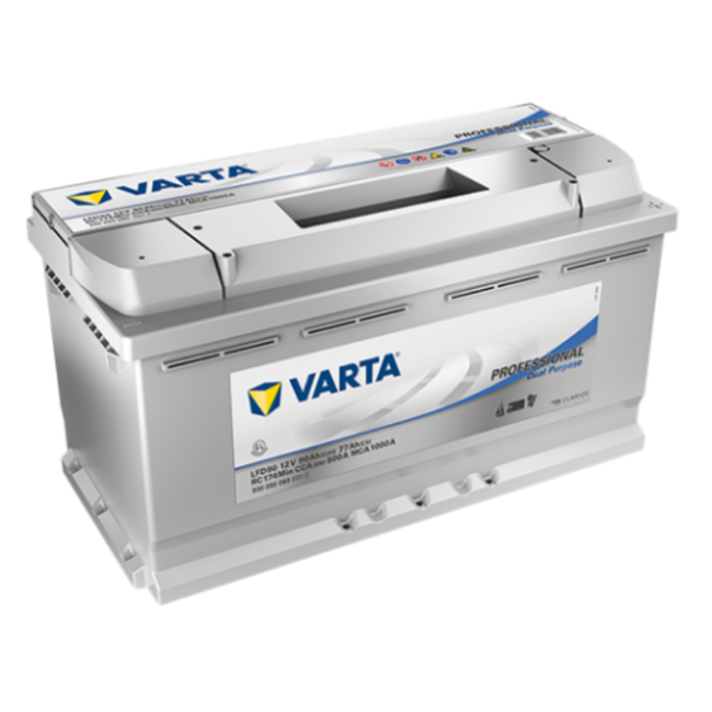 Varta LFD90 accu 12 volt 90 ah Dual Purpose