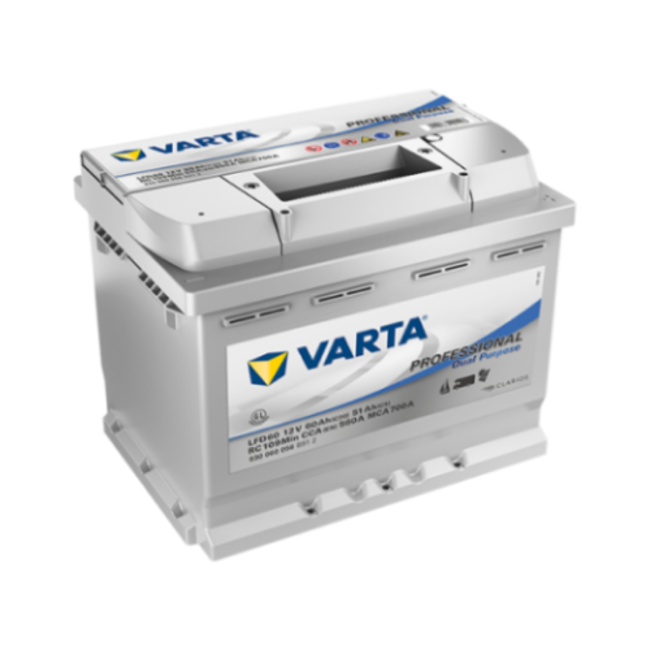 Varta LFD60 accu 12 volt 60 ah Dual Purpose