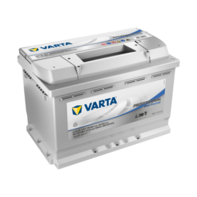 Varta LFD75 accu 12 volt 75 ah Dual Purpose