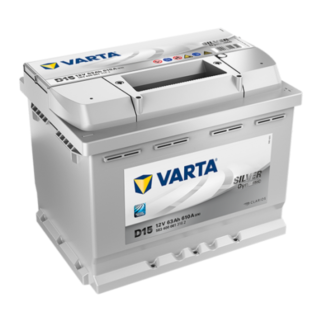 Varta Auto accu 12 volt 63 Ah Silver Dynamic type D15