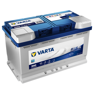 Varta Auto accu 12 volt 80 Ah EFB Blue Dynamic 580 500 080 type N80