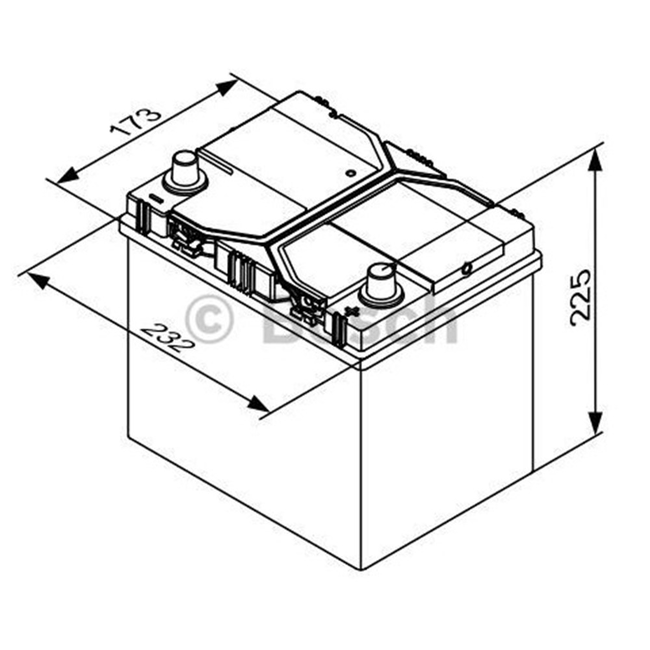 Bosch Accu EFB start-stop 12 volt 65 ah Type S4 E40