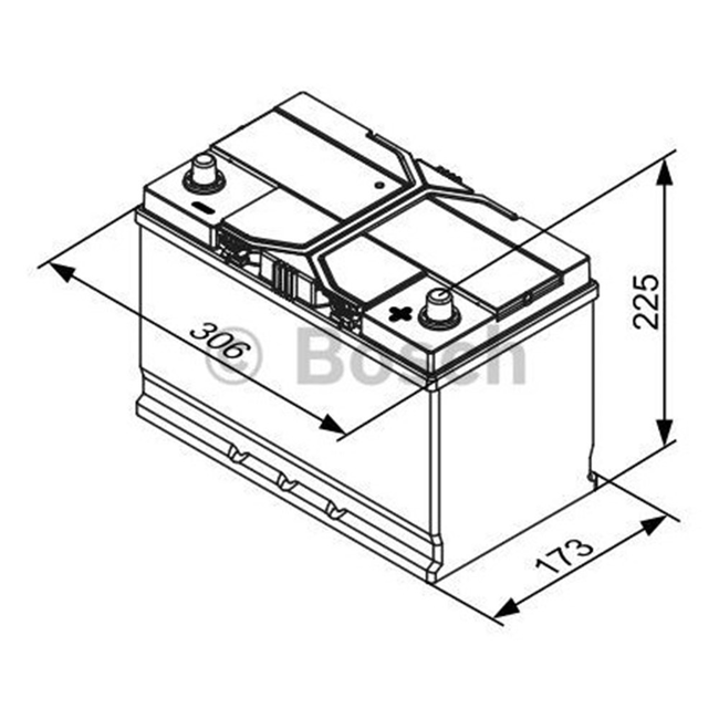 Bosch Accu EFB start-stop 12 volt 85 ah Type S4 E42
