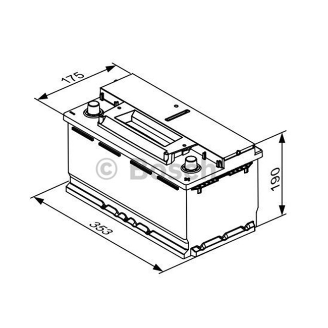 Bosch Accu EFB start-stop 12 volt 95 ah Type S4 E13