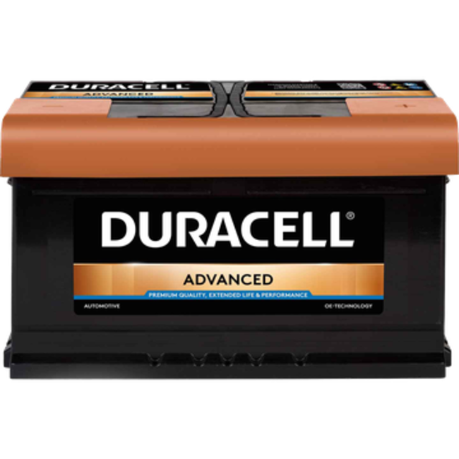 Duracell 12 volt 80 ah Auto accu BDA 80