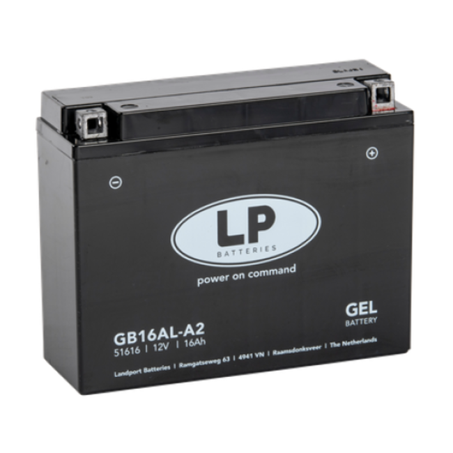 LP GB16AL-A2 motor GEL accu 12 volt 16,0 ah (51616 - MG LB16AL-A2)