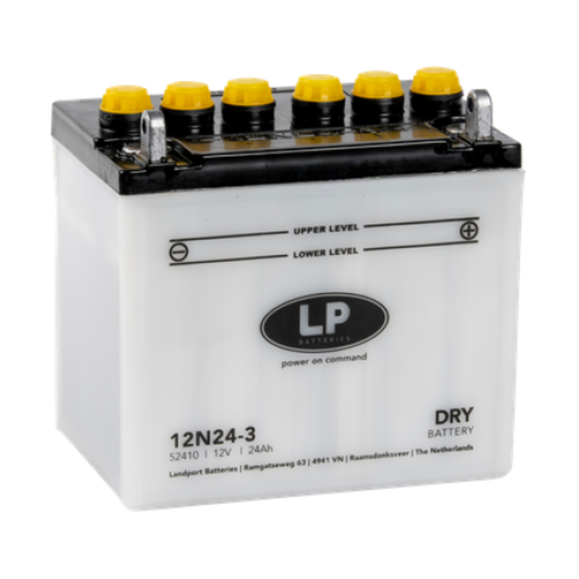 LP 12N24-3 motor accu 12 volt 24,0 ah (52410 - LD 12N24-3)