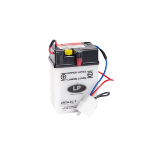 LP 6N2A-2C-3 motor accu 6 volt 2 ah (00214 - MD 6N2A-2C-3)