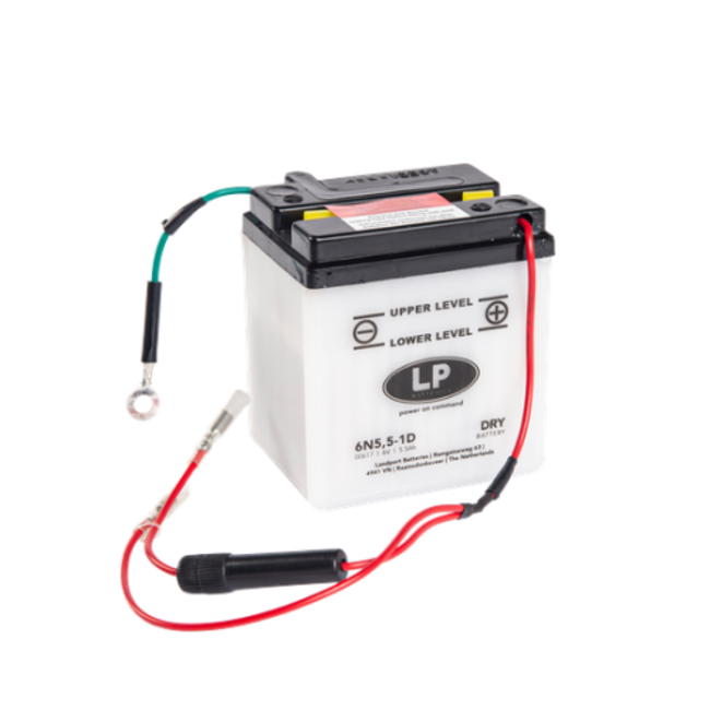 Landport (LP) 6N5,5-1D motor accu 6 volt 5,5 ah (00617 - MD 6N5,5-1D)