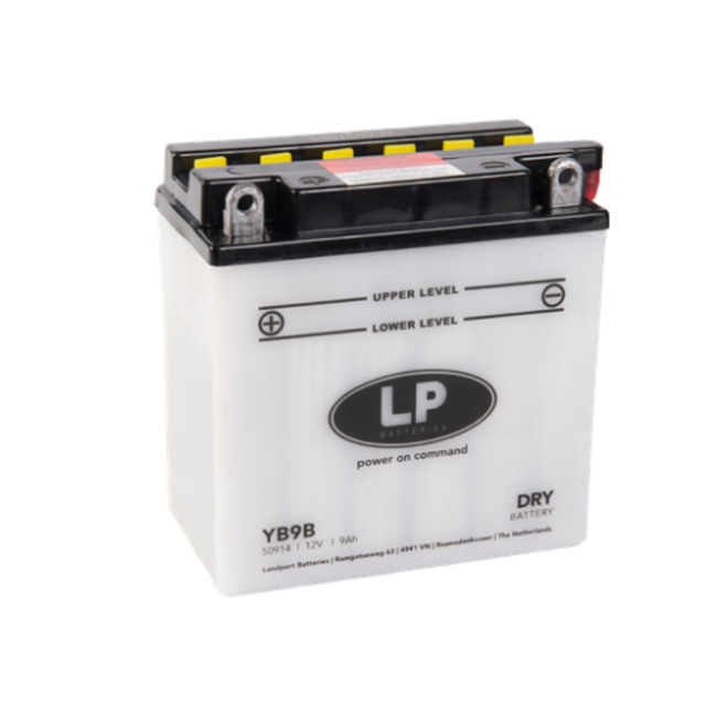 Landport (LP) LB9B motor accu 12 volt 9,0 ah (50914 - YB9B)