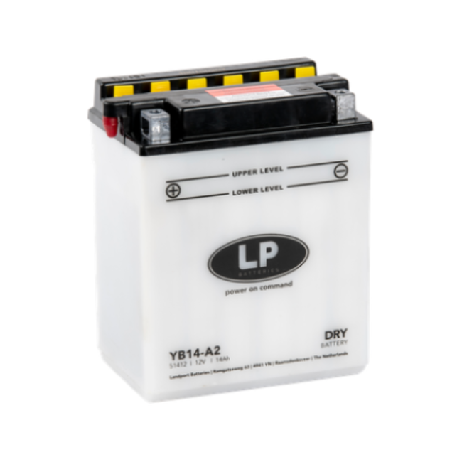 Landport (LP) LB14-A2 motor accu 12 volt 14,0 ah (51412 - YB14-A2)