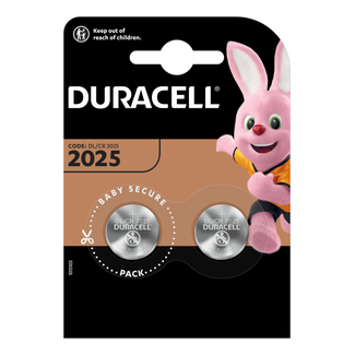 Duracell Knoopcel batterij CR2025 blister 2