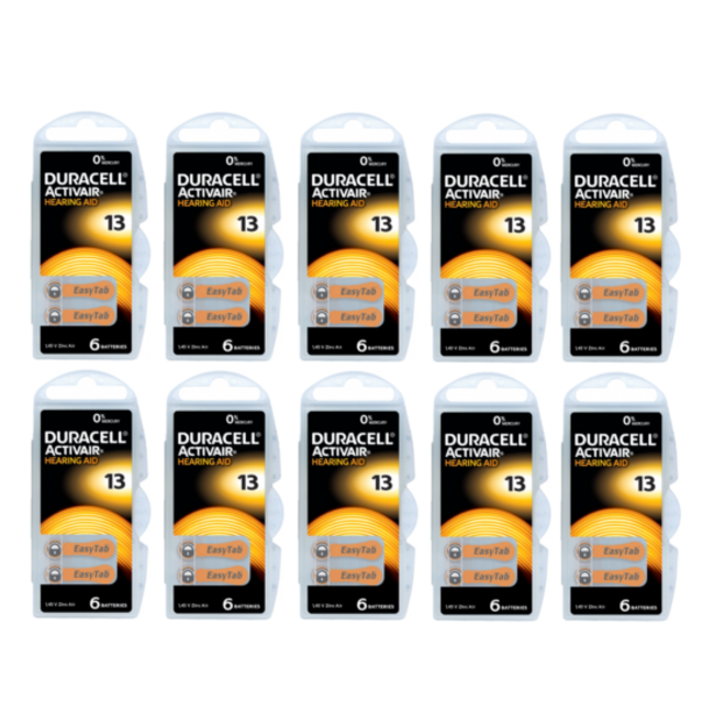 Duracell Hoorapparaat batterij DA13 oranje (60 stuks)