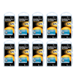 Duracell Hoorapparaat batterij DA675 blauw (60 stuks)