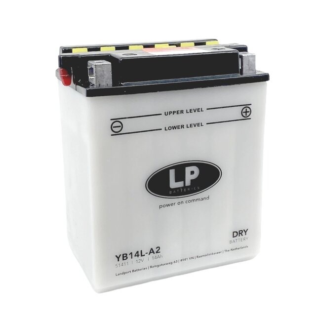 LP YB14L-A2 motor accu 12 volt 14,0 ah (51411 - MA YB14L-A2)