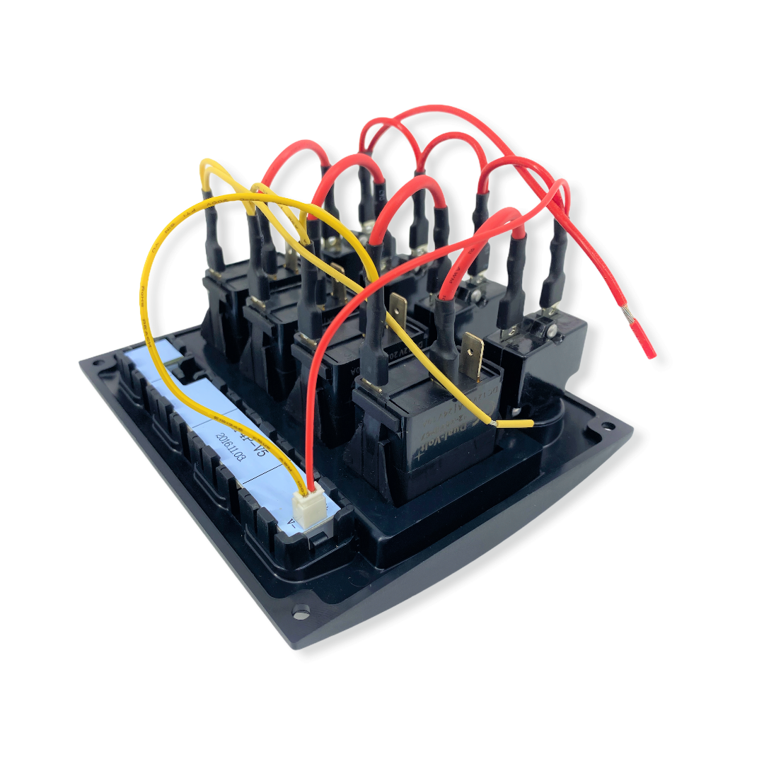 Schakelpaneel met 12 VOLT plug - 3 schakelaars
