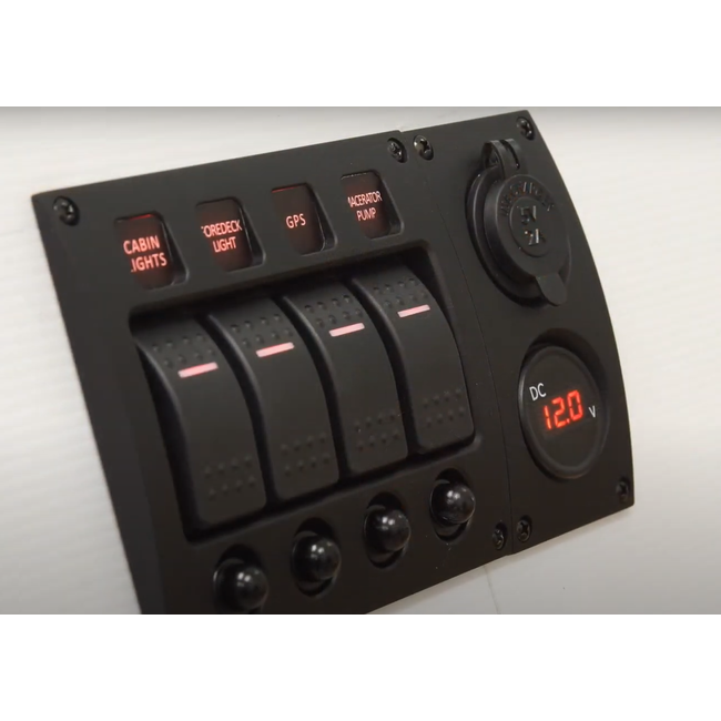 Talamex Curved add-on paneel met Volt/ampèremeter