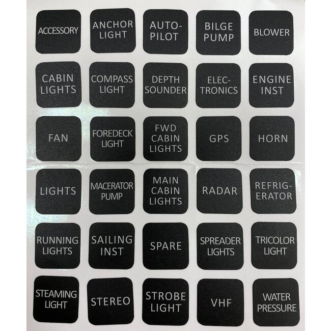 Talamex Schakelpaneel Curved met 6 schakelaars 12/24 Volt