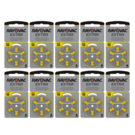 Rayovac Hoorapparaat batterij 10AU geel (60 stuks)