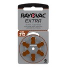 Rayovac Hoorapparaat batterij 312AU bruin (6 stuks)