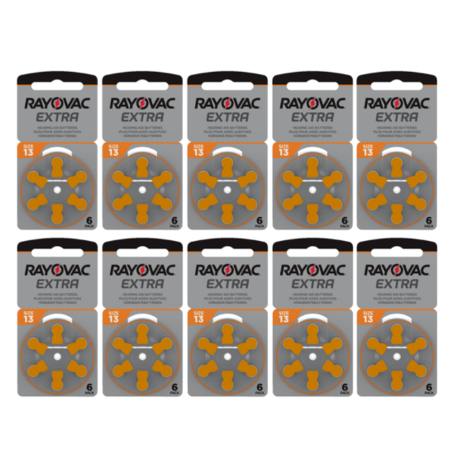 Rayovac Hoorapparaat batterij 13AU oranje (60 stuks)