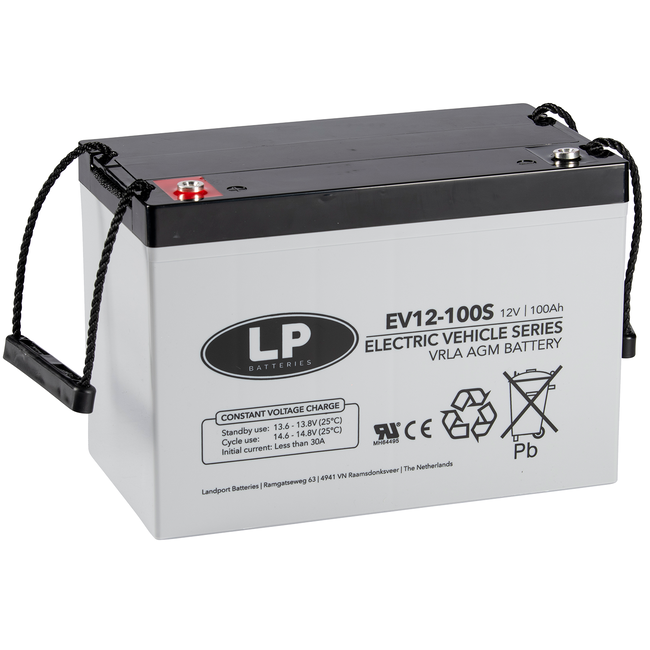 LP AGM EV12-100S deep cycle accu 12 v 100 Ah VRLA