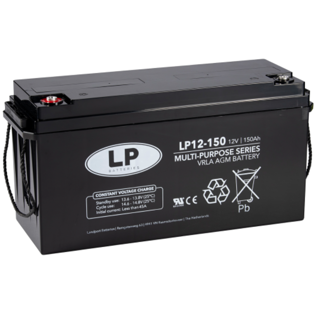 LP VRLA-LP-AGM accu 12 volt 150 ah LP12-150