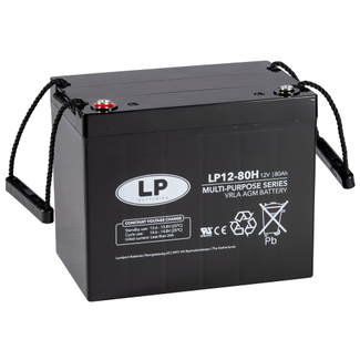 LP VRLA-LP accu 12 volt 80 ah LP12-80H