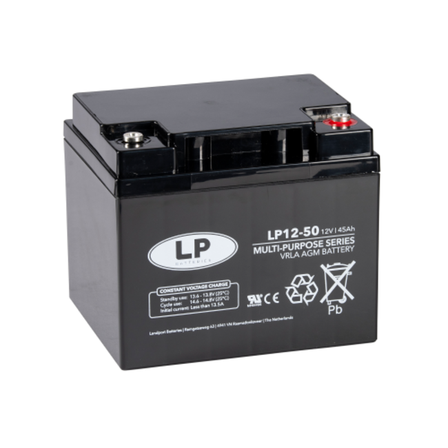 LP VRLA-LP accu 12 volt 45 ah LP12-50