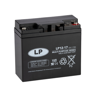 LP VRLA-LP accu 12 volt 17 ah LP12-17 T12 VDS