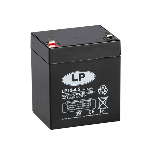 VRLA-LP accu 12 volt 4,5 ah LP12-4,5 - Accu Service