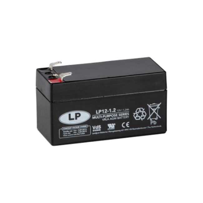 Landport (LP) VRLA-LP accu 12 volt 1,2 ah LP12-1,2 VDS