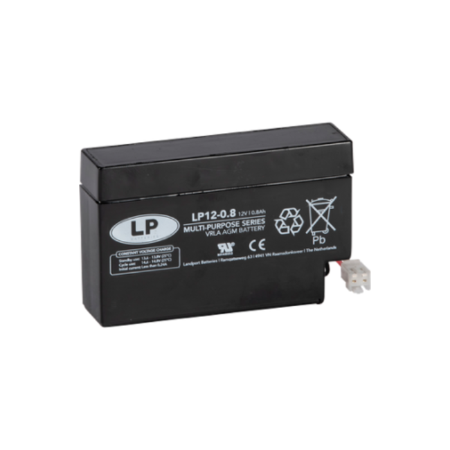 LP VRLA-LP accu 12 volt 0,8 ah LP12-0,8