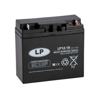 LP AGM 12-18 VRLA-LPC accu 12 volt 18 ah t3