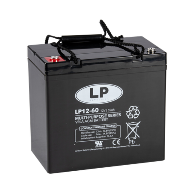 LP VRLA-LP accu 12 volt 55 ah LP12-60