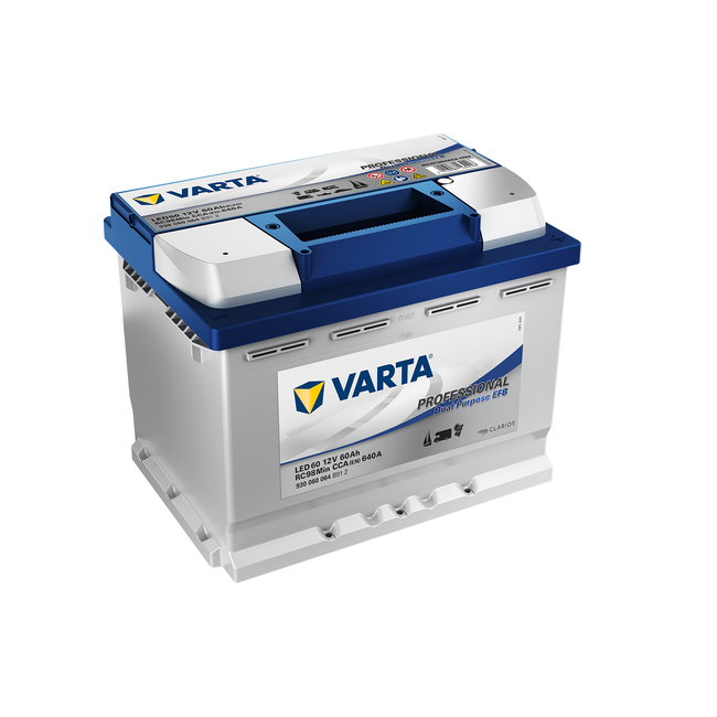 Varta LED60 accu 12 volt 60 ah Dual Purpose