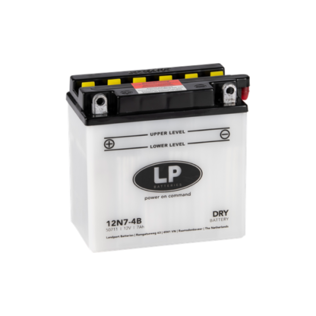 Landport (LP) 12N7-4B motor accu 12 volt 7,0 ah (50711 - MD 12N7-4B)
