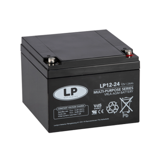 LP VRLA-LP accu 12 volt 24 ah LP12-24 T12 VDS