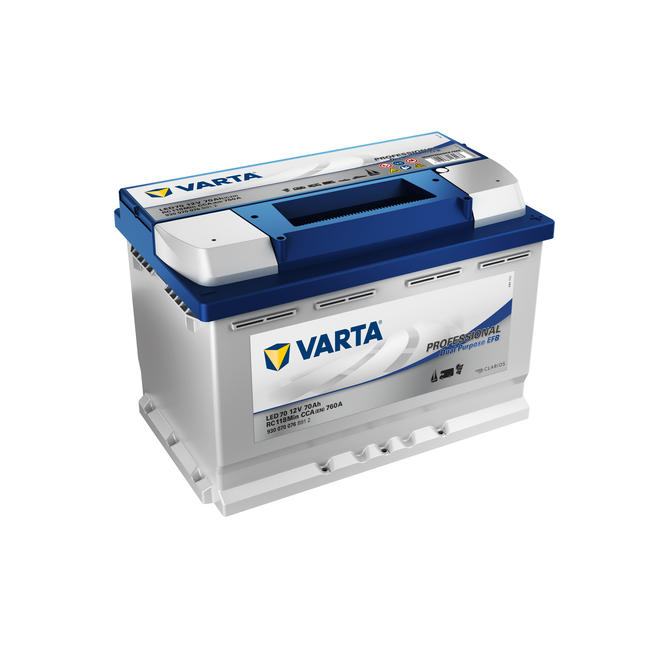 Varta LED70 accu 12 volt 70 ah Dual Purpose