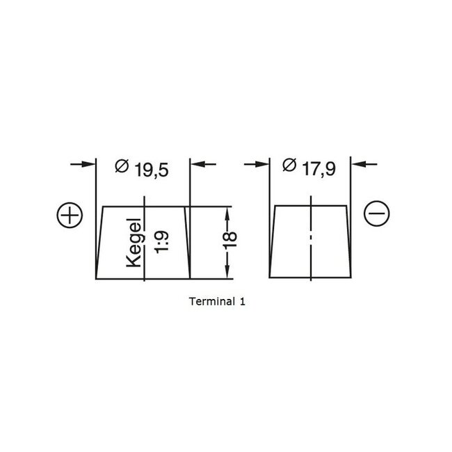 Set VRLA accu polen M8 standard