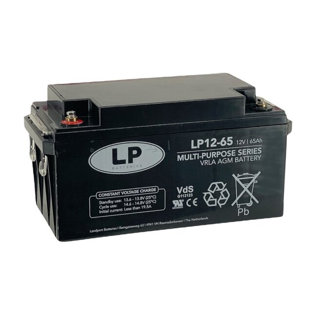 LP VRLA-LP accu 12 volt 65 ah LP12-65 VDS