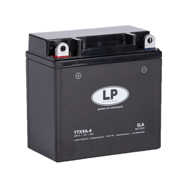 Landport (LP) SLA LTX9A-4 motor accu 12 volt 9 ah (50914 - YTX9A-4)