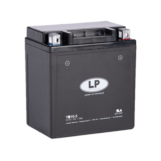 LP SLA  YB10-3 motor accu 12 volt 10 ah (51112 - MS LB10-3)