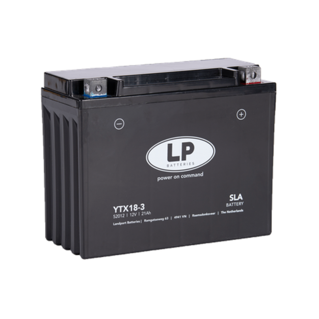 LP SLA YTX18-3 motor accu 12 volt 21 ah (52012 - MS LTX18-3)