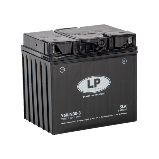 Landport (LP) SLA L60-N30-3 motor accu 12 volt 30 ah (53030 - Y60-N30-3)