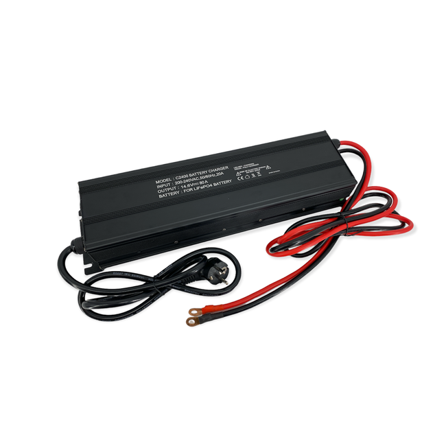 Landport (LP) PC 12-80 Lithium LiFePO4 acculader 12 volt 80 A