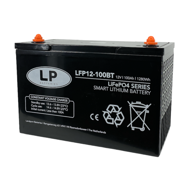 LP SMART Lithium accu LFP V12,8-100 LiFePo4 12 volt 100 Ah 1280 Wh